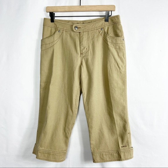 KAVU Brown Hemp Capri Pants in Size 6 - Picture 1 of 4
